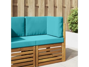Coussin de canapé d'extérieur, coussin de chaise polyester turquoise 60 x 60 cm cf54175
