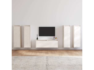 Meuble tv coloris blanc  <strong></strong>  <strong></strong>