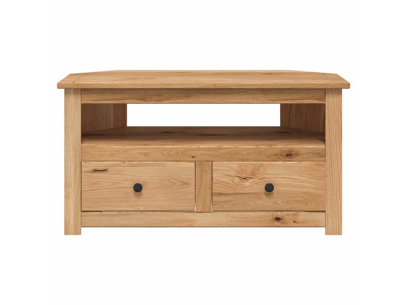  Meuble tv - banc tv - meuble de rangement d'angle 93x49x49 cm pin solide assortiment panama  - Conforama E