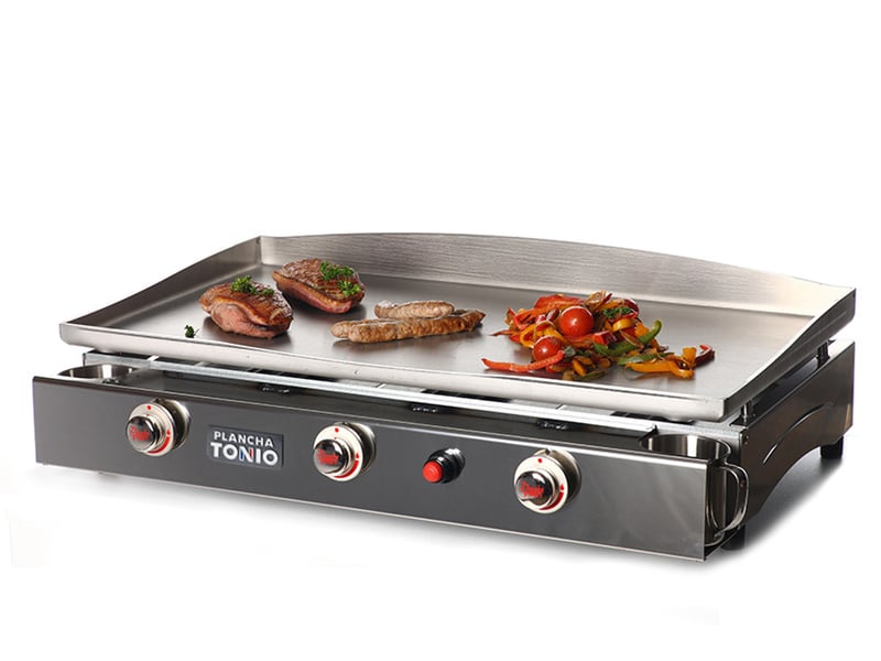  Plancha gaz lagoa 3 feux tout inox  - Conforama B
