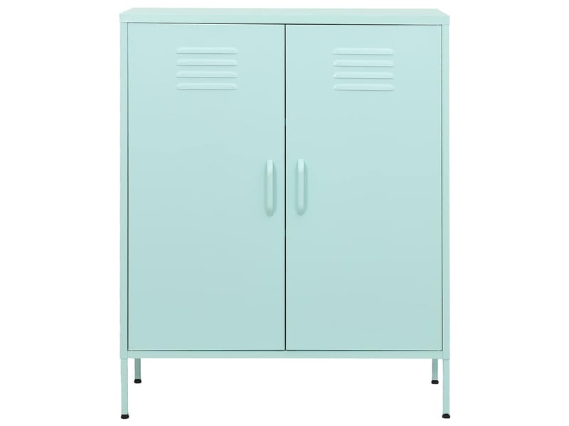  Armoire de rangement, rangement bureau vert menthe 80x35x101,5 cm acier shl1061  - Conforama C