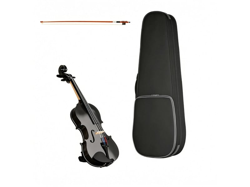  Set violon 44 en bois massif pour adultes et débutants avec étui léger portable  - Conforama A