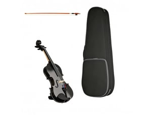 Set violon 44 en bois massif pour adultes et débutants avec étui léger portable