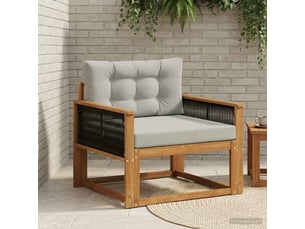 Vidaxl sofa de milieu extérieur naturel