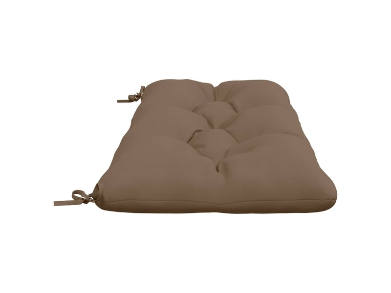  Lot de 2 coussins de banc, coussins d'assise vianen 100 % polyester taupe cf57673  - Conforama D