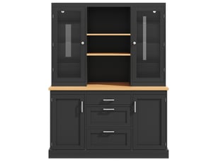 Buffet 3 tiroir(s) <strong>RAUMIO</strong> <strong></strong> - 140 cm coloris noir