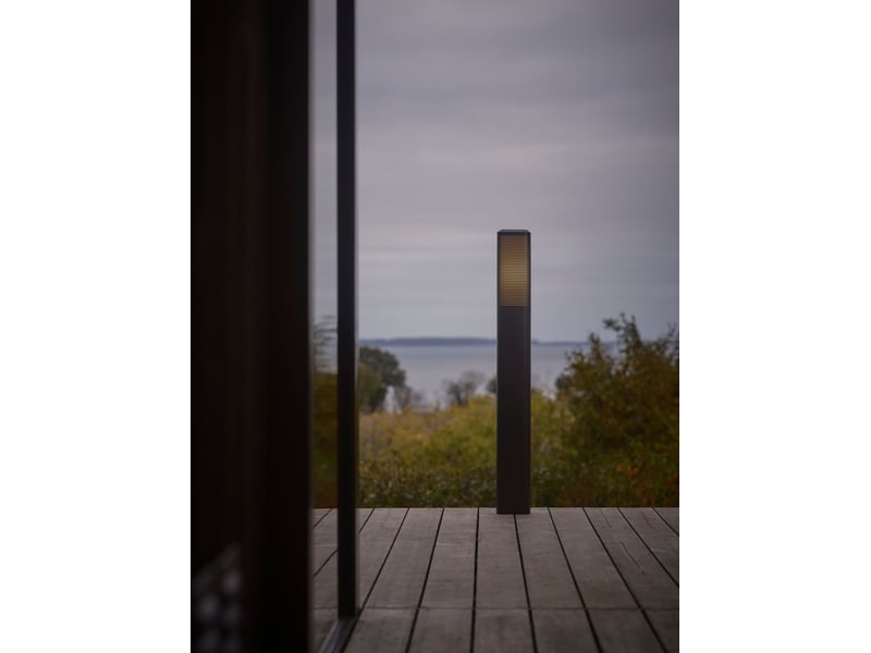  Potelet sidara 95 aluminium seaside noir , h. 95 - ip54 - e27 nordlux extérieur 2618468203 - Conforama B