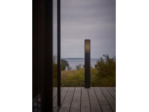 Potelet sidara 95 aluminium seaside noir , h. 95 - ip54 - e27 nordlux extérieur