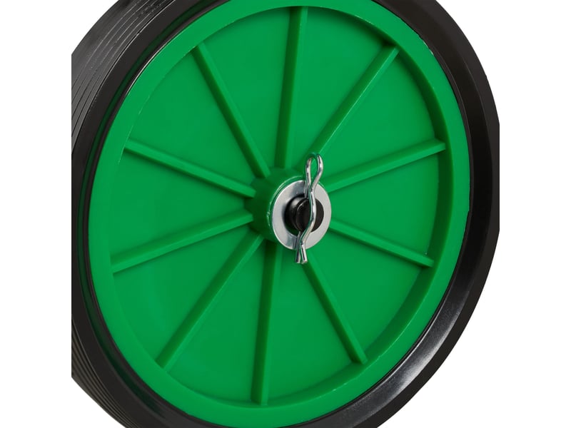  Chariot de transport de gaz mobile réglable en hauteur 30 x 30 x 90 cm avec supports et chaîne en acier noir 13_0007678  - Conforama E