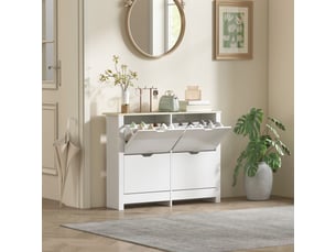 Meuble à chaussures 8 paire(s)  <strong>SWEIKO</strong>  <strong></strong> coloris blanc