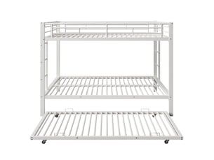 Lit superposé 140x200 cm <strong>ZOVIRA</strong>  <strong></strong> coloris blanc