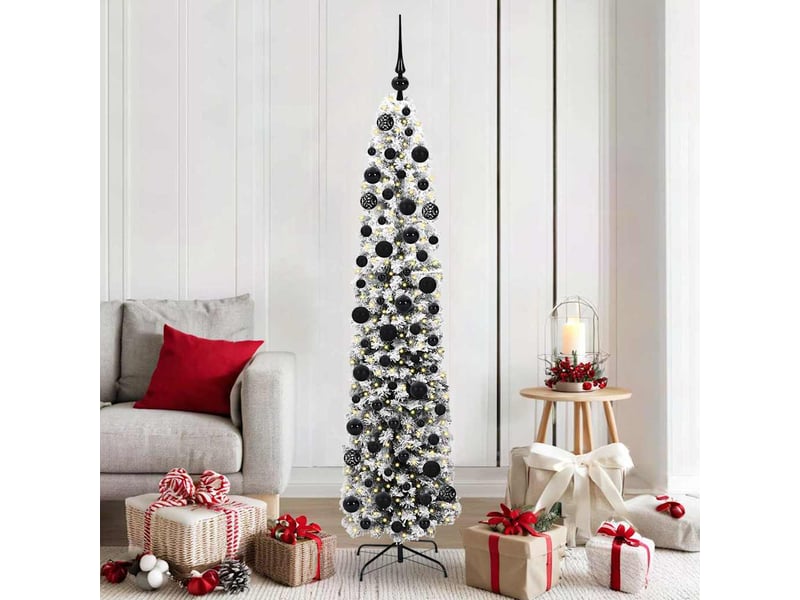  Sapin de noël - arbre de noël artificiel vert 180 cm pvc et acier et plastique  - Conforama B
