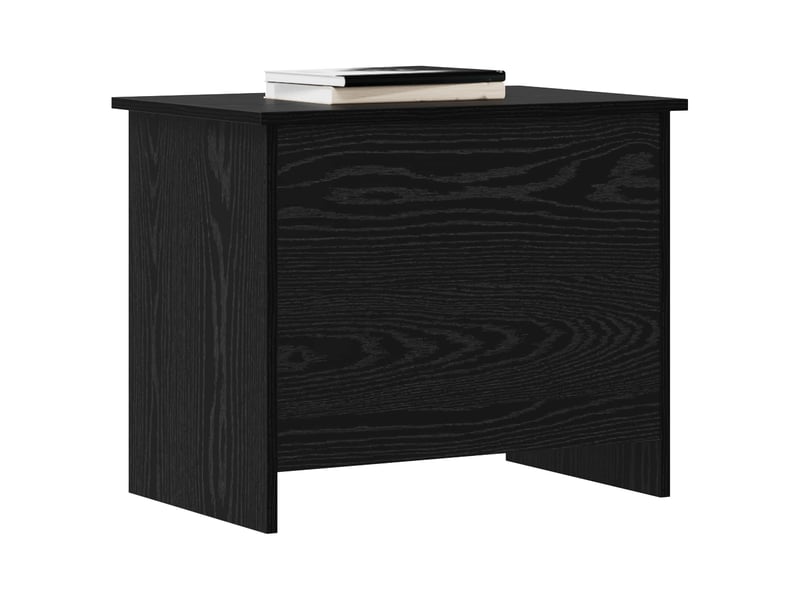  Coffre de rangement avec stockage chêne noir 60x40x50 cm  - Conforama C