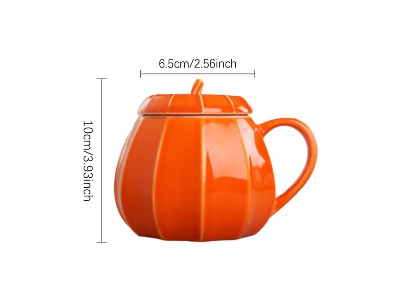  Mug en céramique, citrouille d’halloween, orange  - Conforama D