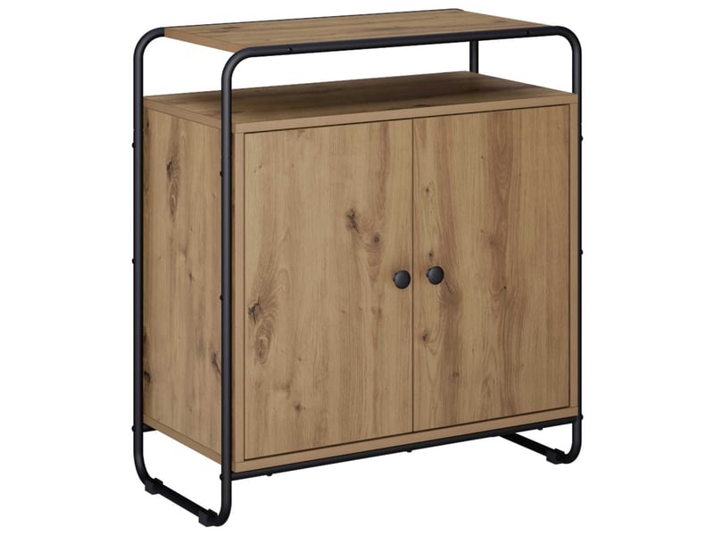 Buffet salon, buffet de rangement chêne artisanal 68x35x75 cm bois d'ingénierie shl56144  - Conforama A