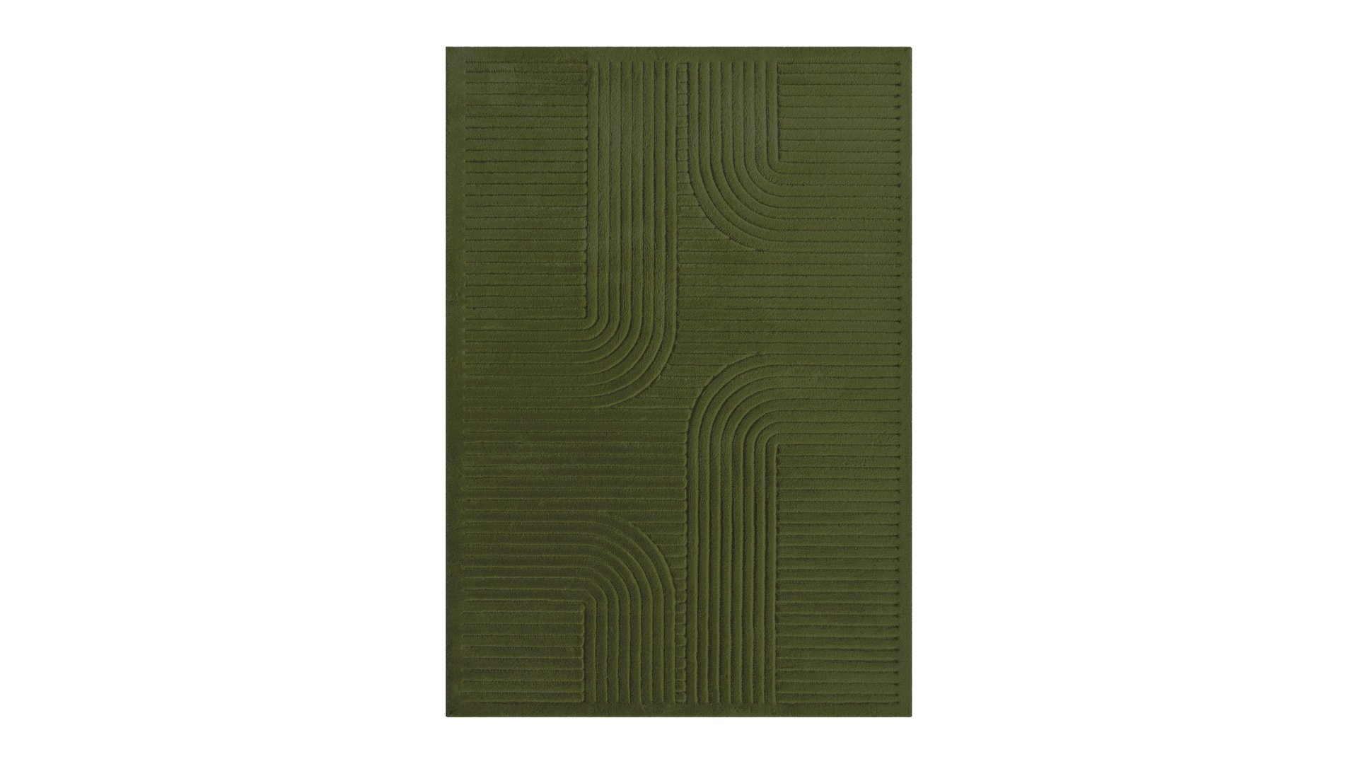 TAPIS 160X230 CM vert Conforama