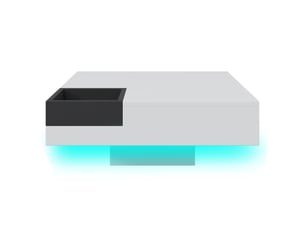 Table basse rectangulaire coloris blanc <strong></strong> <strong></strong>