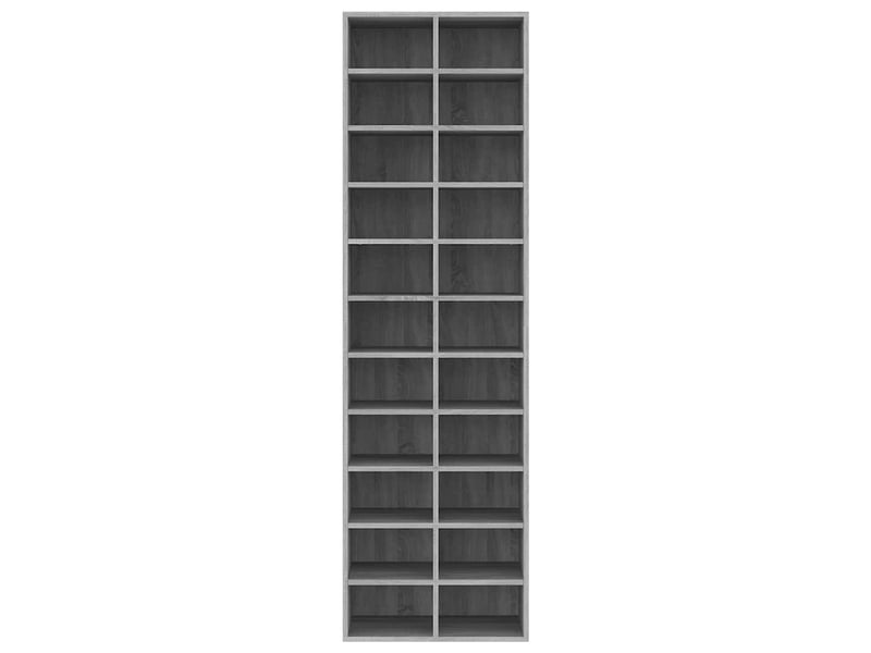  Meuble à chaussures, armoire à chaussures sonoma gris 54x34x183 cm bois d'ingénierie  - Conforama D