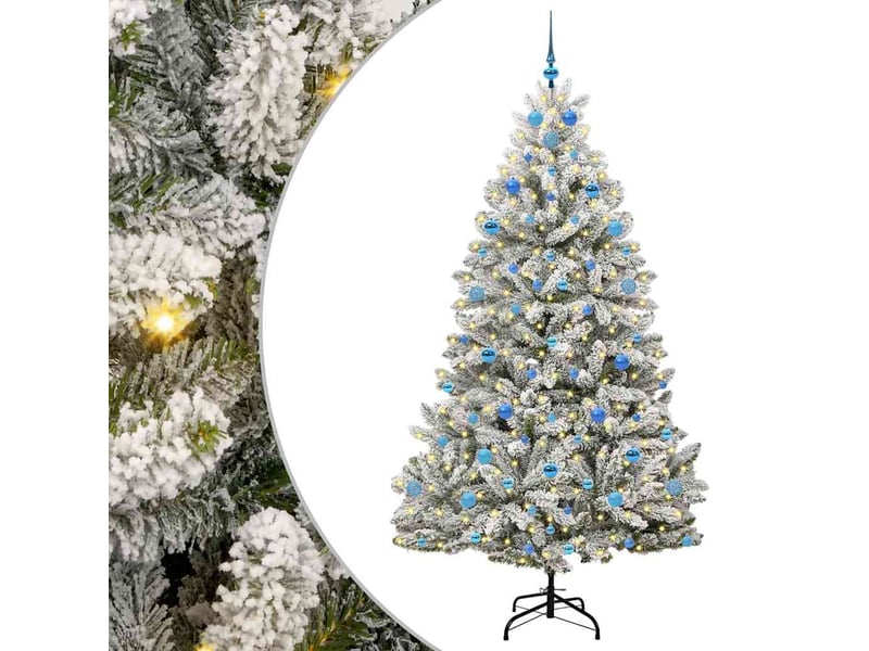  Sapin de noël - arbre de noël artificiel 210 cm 300 led blanc chaud  - Conforama A