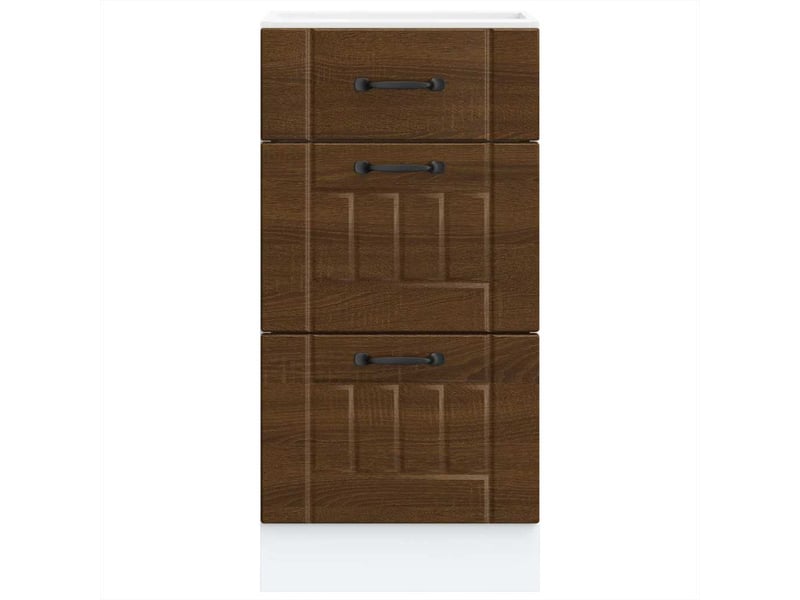  Meuble de rangement, armoire de cuisine lucca chêne marron bois ingénierie shl3761  - Conforama D