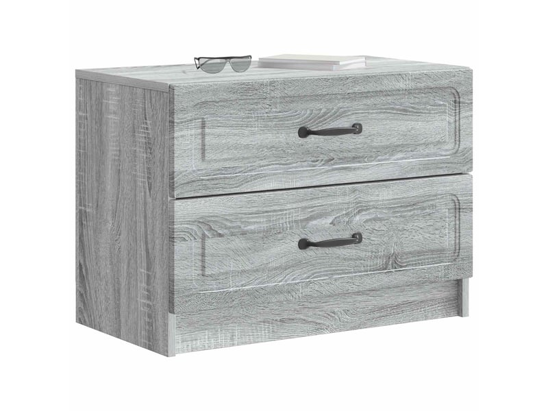  Table de chevet - cabinet de chevet - table de nuit sonoma gris 62 x 34,5 x 44,5 cm  - Conforama B