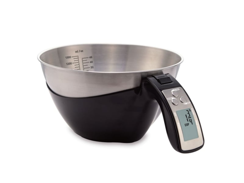 Balance de cuisine avec bol inox détachable fackelmann 6550150 - Conforama A