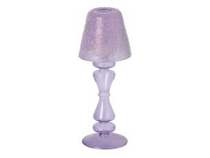 Photophore lampe en verre silje 26cm lilas