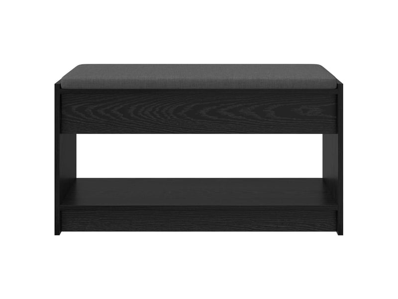  Banc d'entrée, banc interieur chêne noir 83x38x45 cm  - Conforama E