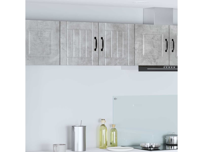 Armoire de cuisine gris béton 40x31x40cm bois d'ingénierie shl5126 - Conforama B