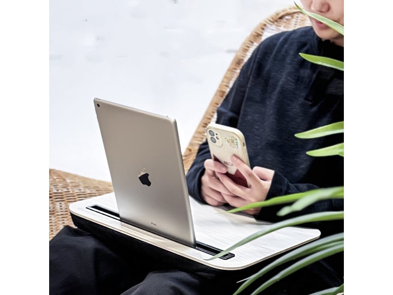  Support pour tablette à fente 39x29cm blanc  - Conforama E