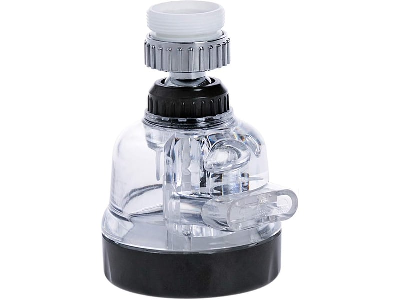  Aérateur rotatif kaxich, tête filtrante à bulles économiseur d'eau. Pour cuisine, salle de bain et douche. Économique et pratique.  - Conforama A