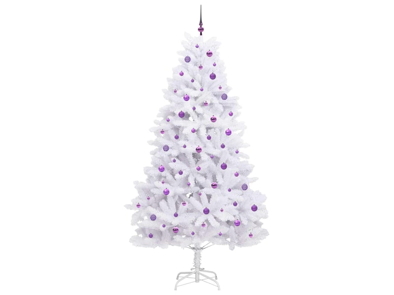  Sapin de noël, arbre de noël artificiel à branches articulées blanc 240 cm shl5375  - Conforama D