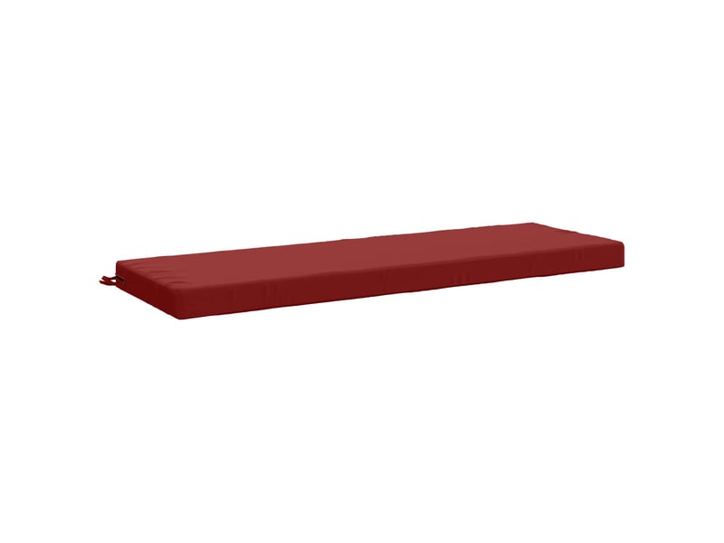  Lot de 2 coussins de banc, coussins d'assise soest 100 % polyester bordeaux cf57165  - Conforama D