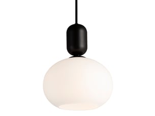 Suspension simple, notti 20 en verre opale noir, ip20, nordlux