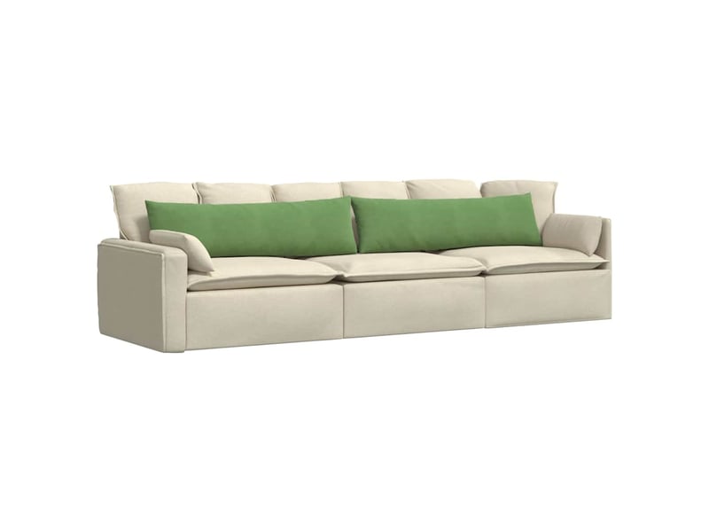  Lot de 2 coussins de canapé, coussins décoratifs vert clair 145 x 40 cm cf59167  - Conforama C