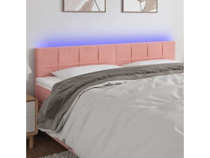 Tete de lit A poser largeur 200 cm rose