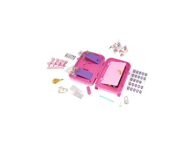 Studio manucure sur roulettes valisette secrète mini 5 clés 20 accessoires multicolore FUN8721017608745 - Conforama C