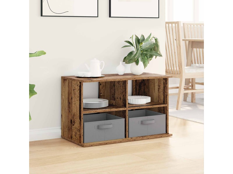  Support de télévision avec tiroir bois ancien 79x40x48 cm  - Conforama D