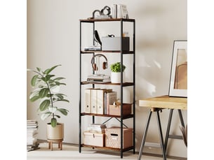 Vitrine coloris marron 79 étagère(s) <strong></strong> <strong></strong> - 79 cmx161 cm