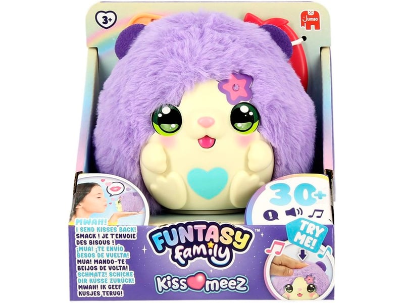  Jouet peluche interactive hamster kiss meez lilas 30 sons et réactions 1110100845 - Conforama A