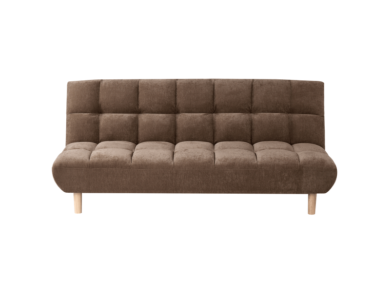 Canapé-lit 2 places risor tissu marron  - Conforama A