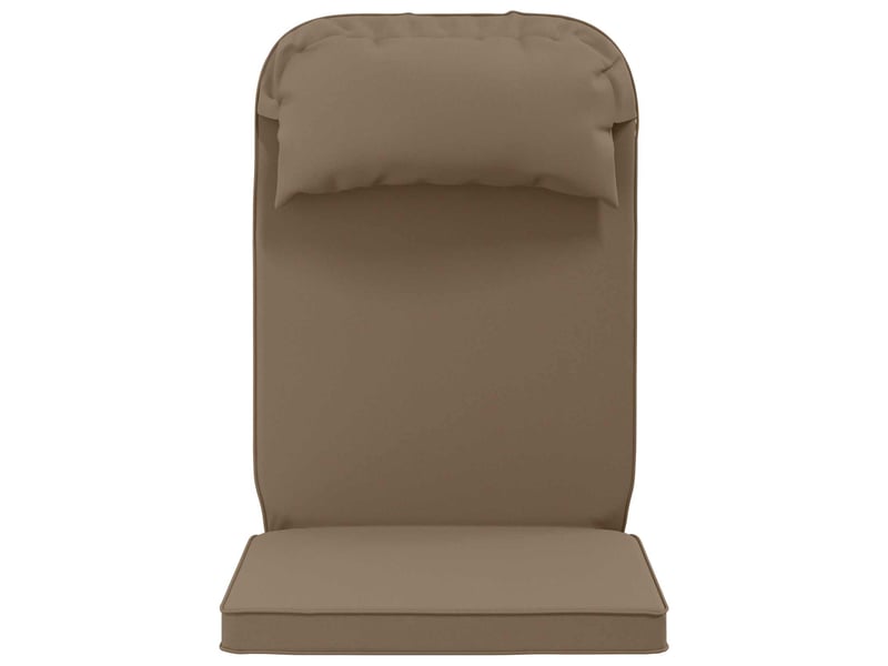 Coussin de transat ensoleillé, coussin pour bain de soleil 100 % polyester taupe cf56003 - Conforama D