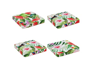 Lot de 4 coussins de siège, coussins d'assise vught 100 % polyester cf60678