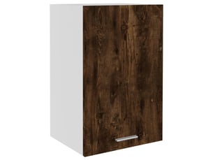 Meuble de rangement cuisine, armoire suspendue chêne fumé 39,5x31x60cm bois d'ingénierie