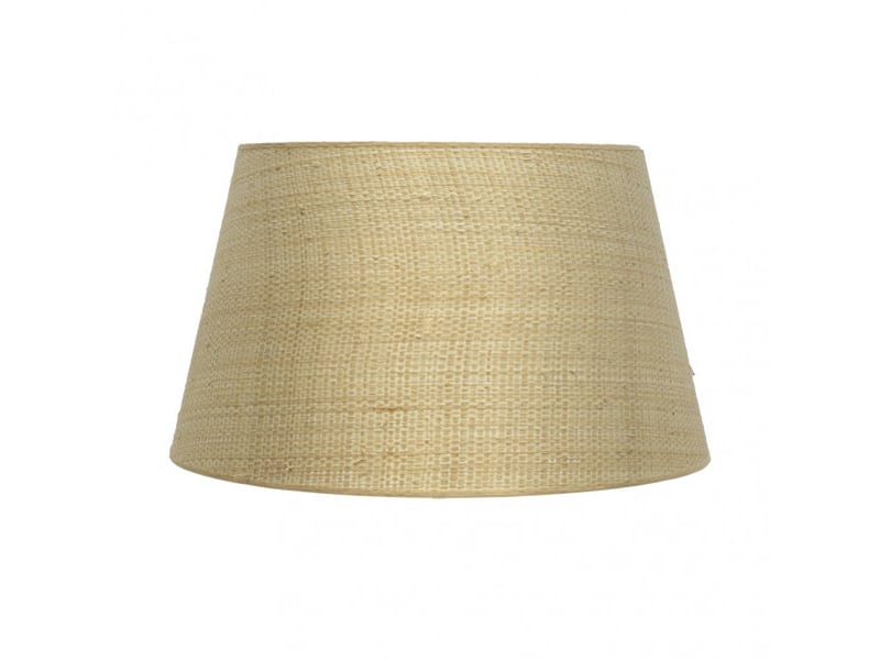 Abat-jour conique ouvert fabrilamp salma naturel, e27, ø 45 cm, h 30 cm 178314586 - Conforama A