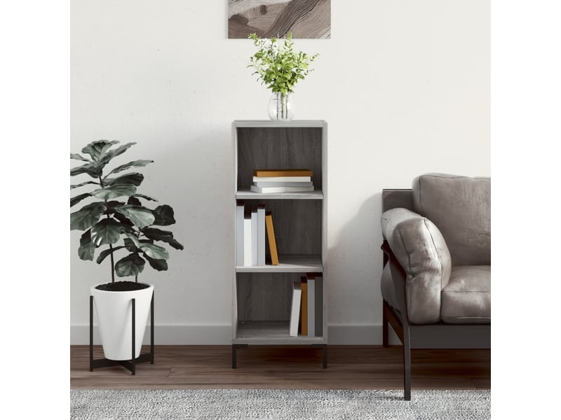  Buffet - bahut - meuble de rangement sonoma gris 34,5x32,5x90 cm bois d'ingénierie  - Conforama B