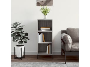 Buffet - bahut - meuble de rangement sonoma gris 34,5x32,5x90 cm bois d'ingénierie