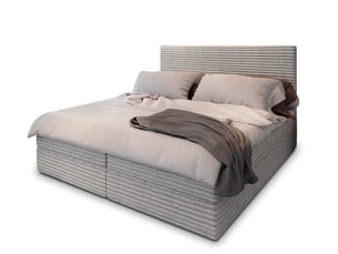 Lit avec rangement 180x200 cm MASSENO coloris gris