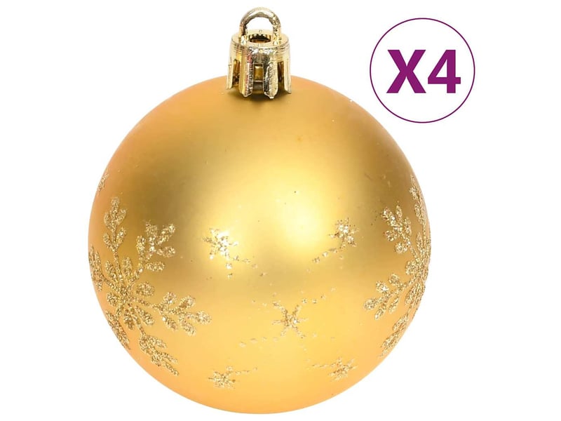  Ensemble de boules de noël 70 pcs doré et rouge  - Conforama E