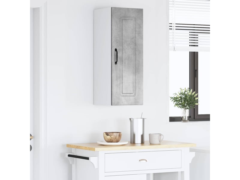  Meuble mural de cuisine | armoire de cuisine gris béton 30x31x80cm  - Conforama D